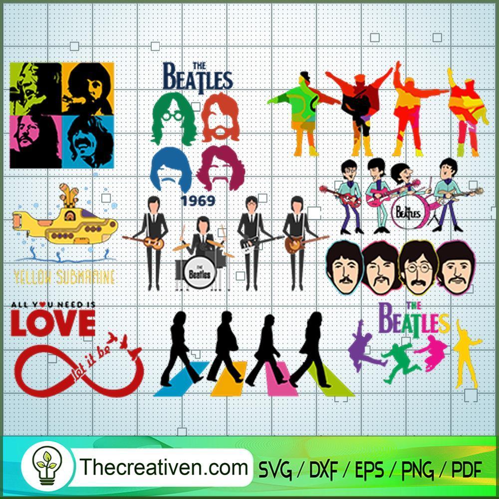 The Beatles Bundle 1 SVG, Rock Band SVG, The Beatles SVG, The Beatles The Legend Of Rock SVG 1 111