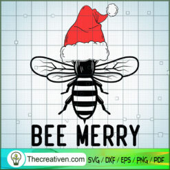 Bee Merry SVG Cut File for Cricut & Silhouette