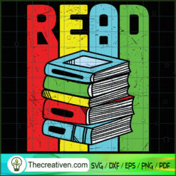 Read Book Colorful SVG, Book Lovers SVG, Reading Book SVG