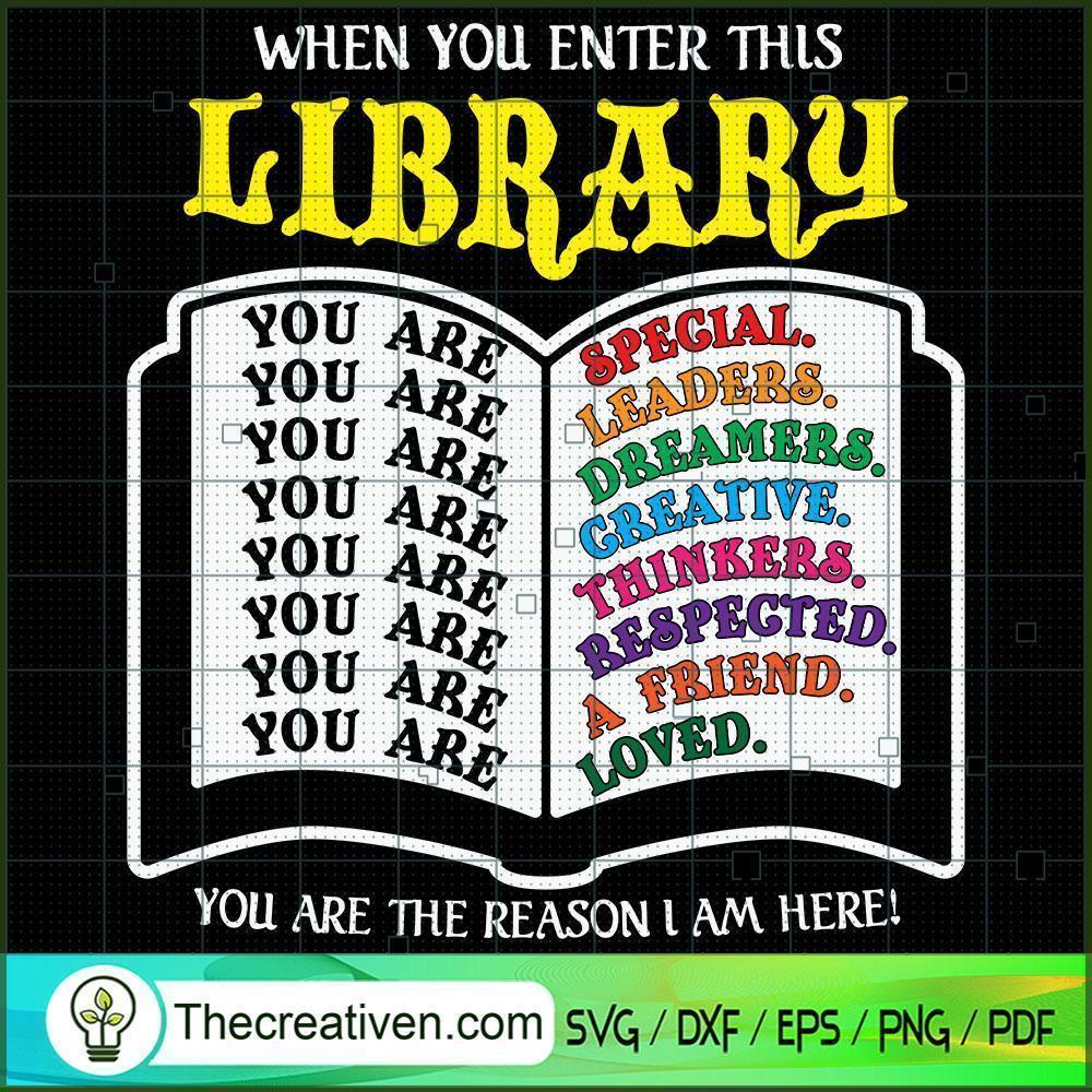 When You Enter This Library SVG Cut File for Cricut 1 When You Enter This Library SVG Cut File for Cricut