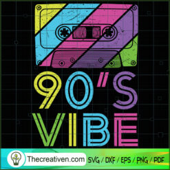 90's Vibe Cassette SVG Cut File for Cricut & Silhouette