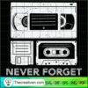 Never Forget SVG Cut File for Cricut & Silhouette Design 31788