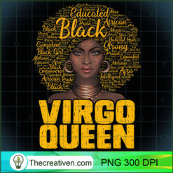 Virgo Queen Black Woman Afro N PNG Clipart Download