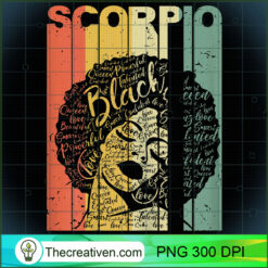 Womens Vintage Scorpio Black Q PNG Clipart Download