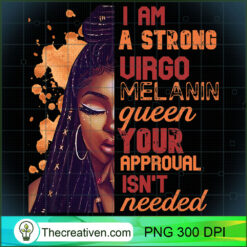 Womens I Am Strong Virgo Melan PNG Clipart Download