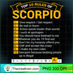 Top 10 Rules of Scorpio Idea F PNG Clipart Download