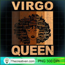 Womens Virgo Queen Afro Birthd PNG Clipart Download