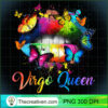Womens Virgo Queens Lips Hippie Birthday Gift For Women Girls T Shirt copy