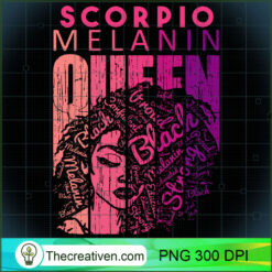 Scorpio Melanin Queen Strong B PNG Clipart Download