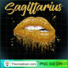 Sagittarius Zodiac Golden Lips PNG Clipart Download 3 Sagittarius Zodiac Birthday Golden Lips T Shirt Black Women copy