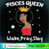 Pisces Black Queen Black Women PNG Clipart Download 3 Pisces Black Queen Shirt Black Women Afro Zodiac Tshirt T Shirt copy