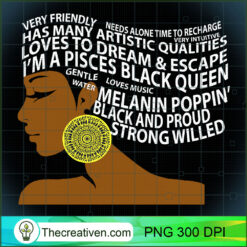 Pisces Black Queen Zodiac Birt PNG Clipart Download