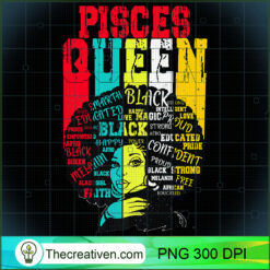 Pisces Pride - Black Woman Afro Horoscope  PNG Clipart Design 31028