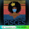 Vintage Pisces Queen Costume B PNG Clipart Download 2 Th Vintage Pisces Birthday Queen Costume Black Woman Long Sleeve T Shirt copy