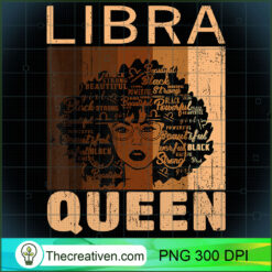 Libra Queen Afro Melanin Black PNG Clipart Download