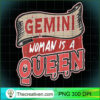 Womens Gemini Woman Is A Queen PNG Clipart Download 2 Womens Gemini Woman Is A Queen Gemini Gift for Women V Neck T Shirt copy