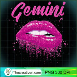 Gemini Zodiac Pink Lips Black Women PNG Clipart – Transparent Download