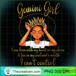 Im a Gemini Girl Funny Women Queen PNG Clipart – Transparent Download