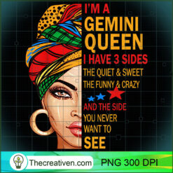 Gemini Queen I Have 3 Sides Fu PNG Clipart Download Design 30658