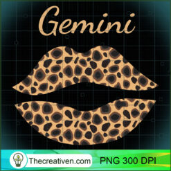 Gemini Leopard Lips Queen Zodiac PNG Clipart – Transparent Download