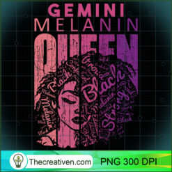 Gemini Melanin Queen Strong Bl PNG Clipart Download