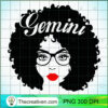 Black Queen Birthday Gifts Glasses Red Lips Afro Diva Gemini T Shirt copy