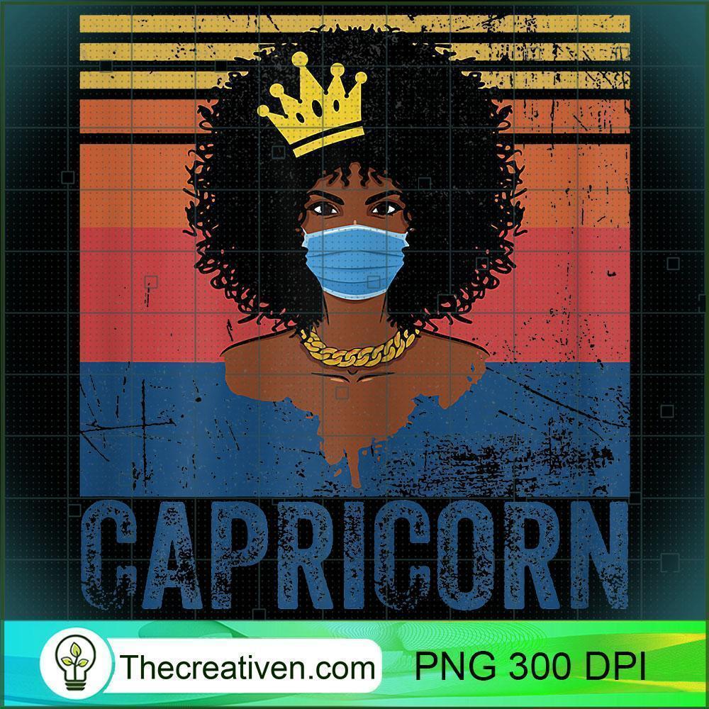 Womens Vintage Capricorn Queen Costume Black Woman PNG, Afro Women PNG, Capricorn Queen PNG, Black Women PNG 1 Womens Th Vintage Capricorn Birthday Queen Costume Black Woman T Shirt copy