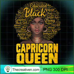 Womens Capricorn Queen Black W PNG Clipart Download
