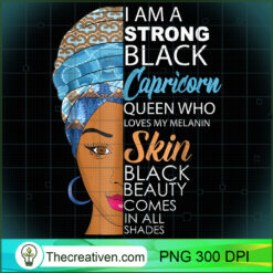 Strong Black Melanin Capricorn PNG Clipart Download