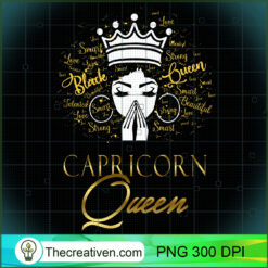 Praying Capricorn Queen Black  PNG Clipart Download