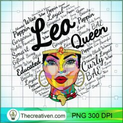 Leo Queen Gift Melanin Leo Bla PNG Clipart Download