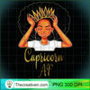 Capricorn Queen Af Zodiac Floral PNG Clipart – Transparent Download