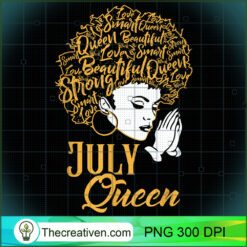 July Queen Prayer African Black Girl Cance PNG Clipart Design 30270