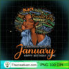 A Queen Was Born In January Bl PNG Clipart Download