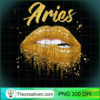 Aries Zodiac Golden Lips Black PNG Clipart Download