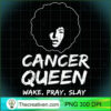 Womens Black Cancer Queen Zodi PNG Clipart Download 3 Womens Black Cancer Queen Zodiac Gift Wake Pray Slay For Women V Neck T Shirt copy