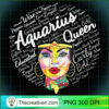 Womens Aquarius Queen Gift Bla PNG Clipart Download