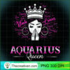 Black Women AQUARIUS Queen February Birthday Gifts T Shirt copy