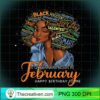 A Queen Was Born In February Black Women Aquarius Birthday T Shirt copy