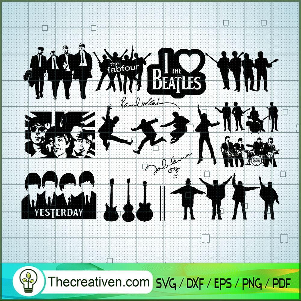 The Beatles Bundle 2 SVG, Rock Band SVG, The Beatles SVG, The Beatles The Legend Of Rock SVG 1 bundle 2 copy