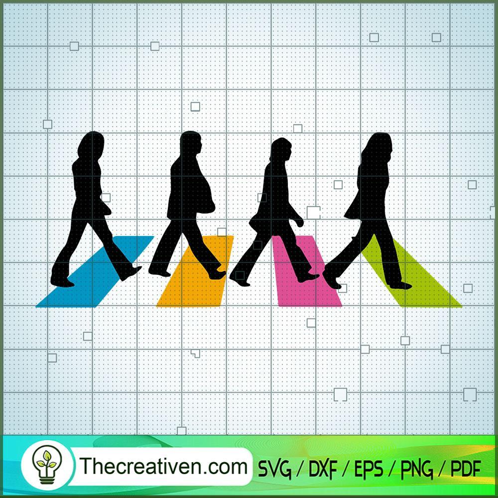 The Beatles Walk Color SVG Cut File for Cricut & Silhouette 1 The Beatles Walk Color SVG Cut File for Cricut & Silhouette