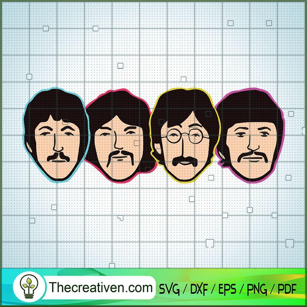 The Beatles Head Color SVG Cut File for Cricut & Silhouette 1 The Beatles Head Color SVG Cut File for Cricut & Silhouette