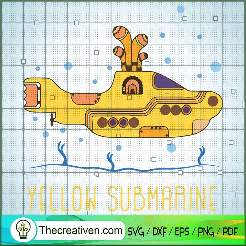 Yellow Submarine The Beatles SVG Cut File for Cricut & Silhouette 1 Yellow Submarine The Beatles SVG Cut File for Cricut & Silhouette