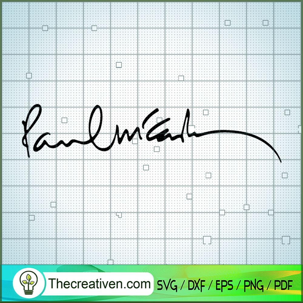 Paul McCartney Signature SVG Cut File for Cricut & Silhouette 1 Paul McCartney Signature SVG Cut File for Cricut & Silhouette