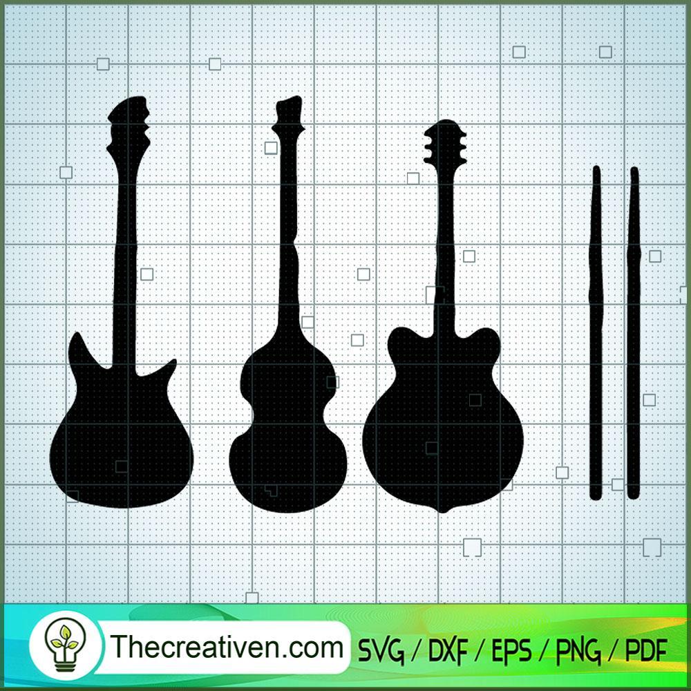 The Beatles's Guitar SVG Cut File for Cricut & Silhouette 1 The Beatles's Guitar SVG Cut File for Cricut & Silhouette