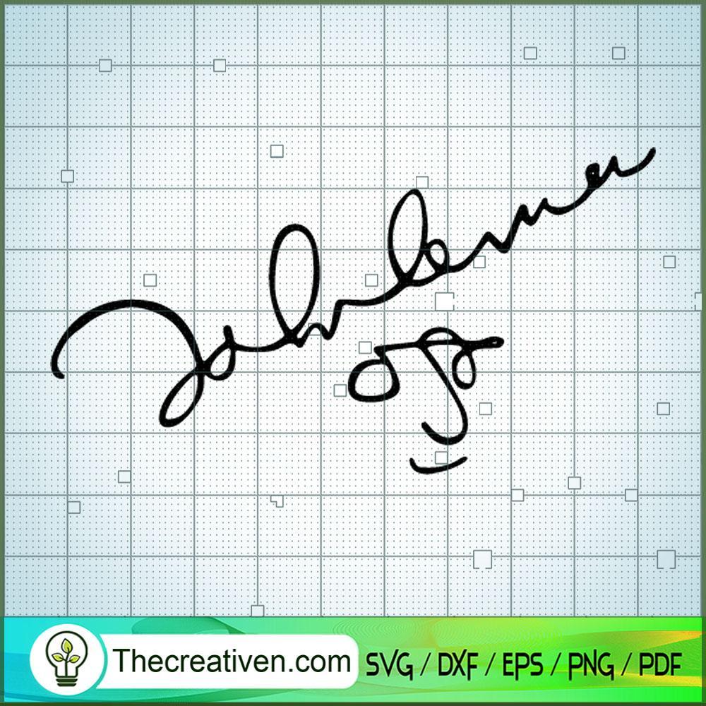 John Lennon Signature SVG Cut File for Cricut & Silhouette 1 John Lennon Signature SVG Cut File for Cricut & Silhouette