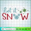 Let It Snow Disney SVG, Disney Christmas SVG, Mickey And Minnie SVG 3 christmas 36 copy