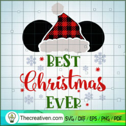 Best Christmas Ever SVG, Disney Christmas SVG, Mickey And Minnie SVG