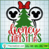Minnie Disney Christmas Pine Tree SVG Cut File for Cricut & Silhouette