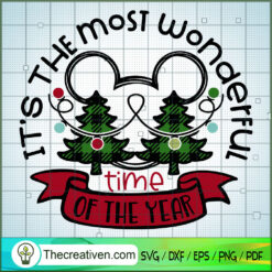 Colorful Mickey Christmas Quotes SVG Cut File for Cricut & Silhouette